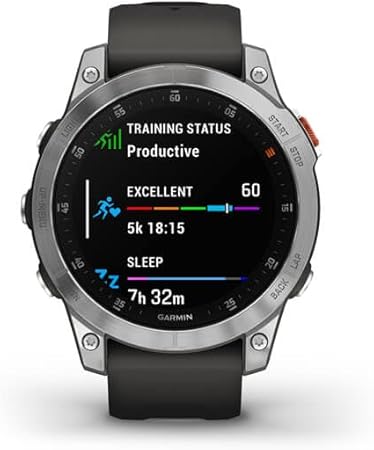 Garmin epix Gen 2, Premium active smartwatch, Health and wellness features, touchscreen AMOLED display, adventure watch with advanced features, white titanium