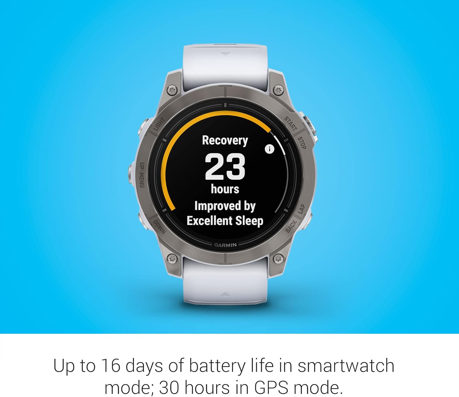 Garmin epix Pro (Gen 2) Sapphire Edition, 47mm, High Performance Smartwatch, Advanced Training Technology, Built-in Flashlight, Black