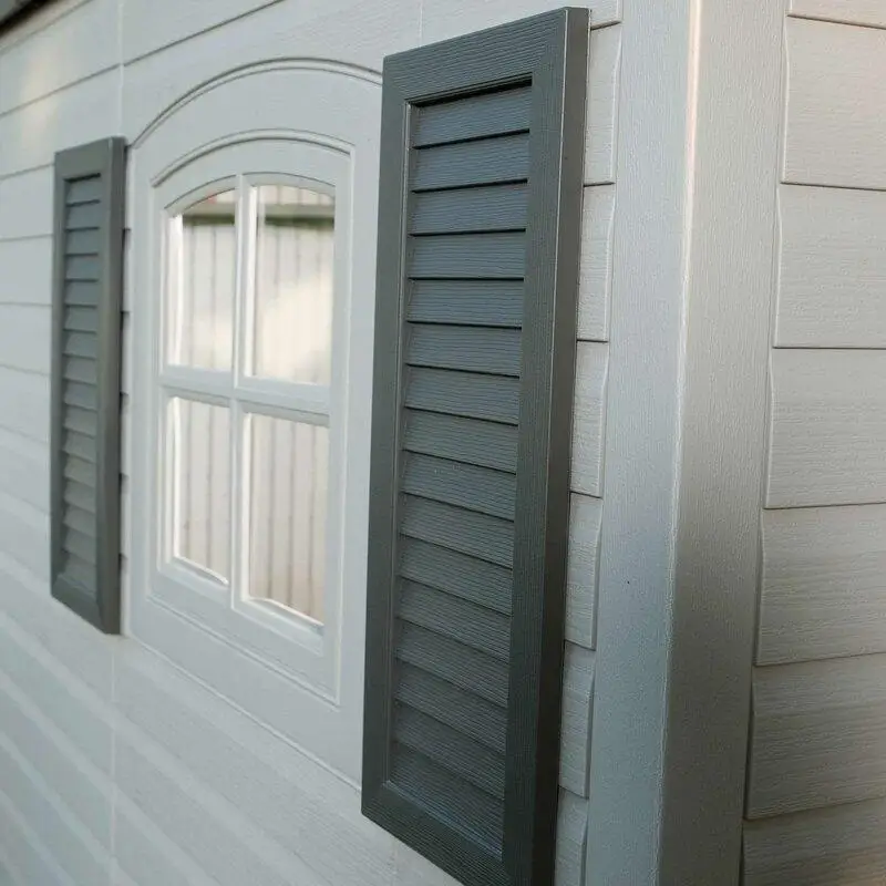 Side Entry 15 ft. W x 8 ft. D Plastic Storage Shed