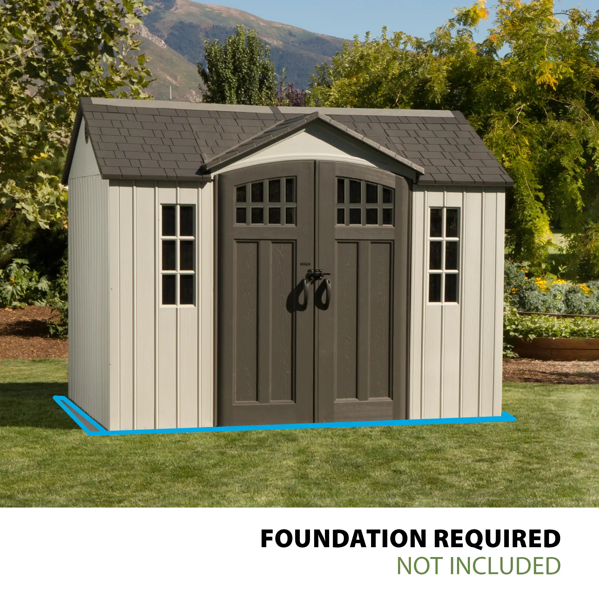 LIFETIME 10 FT. X 8 FT. OUTDOOR STORAGE SHED