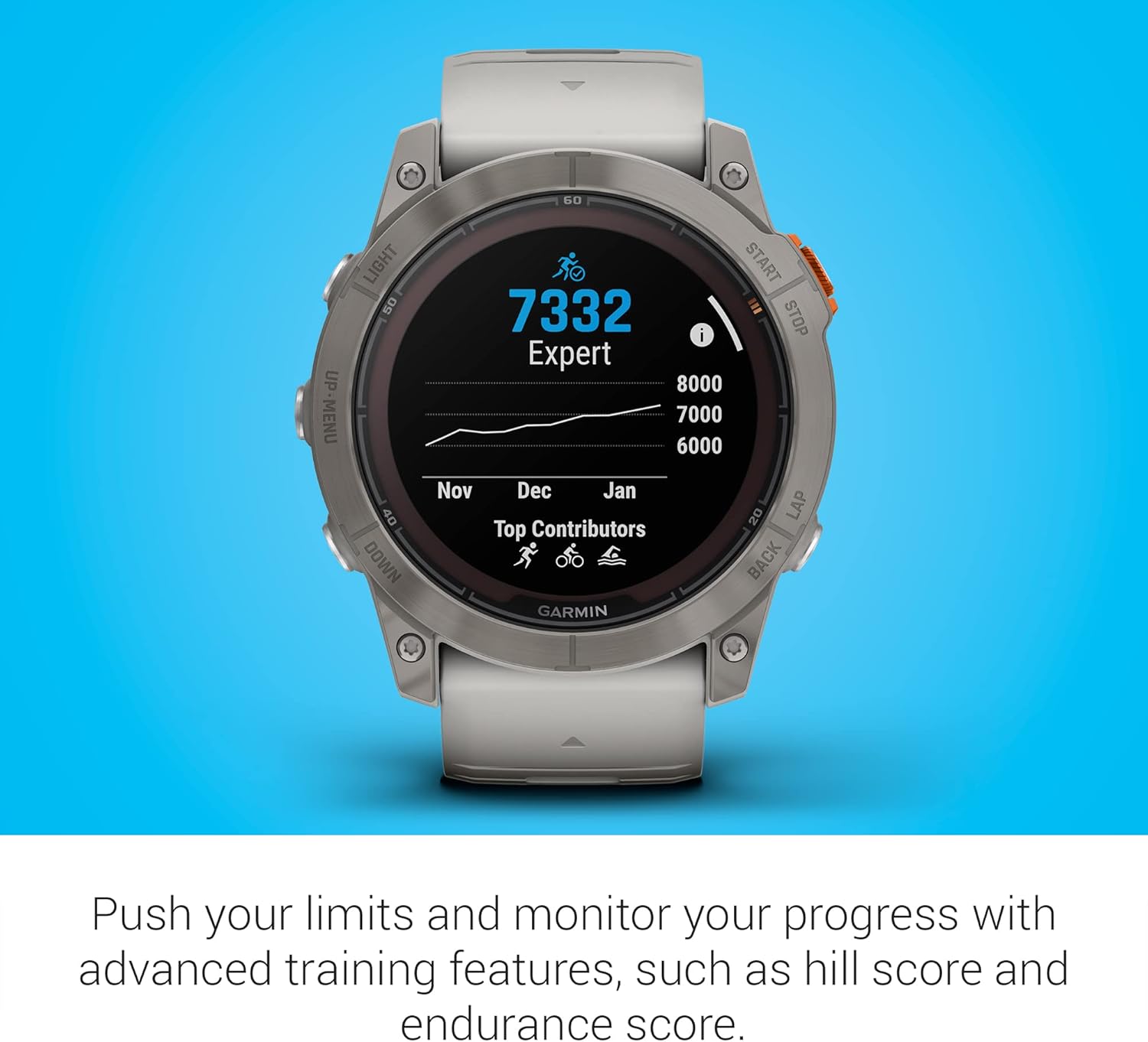 Garmin fēnix 7X Pro Sapphire Solar, Multisport GPS Smartwatch, Built-in Flashlight, Solar Charging Capability, 010-02778-10, Black