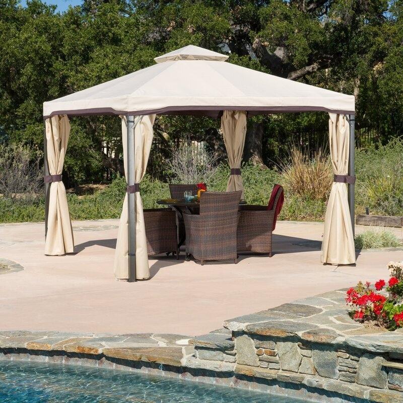 Franz 9.83 Ft. W X 9.83 Ft. D Metal Patio Gazebo