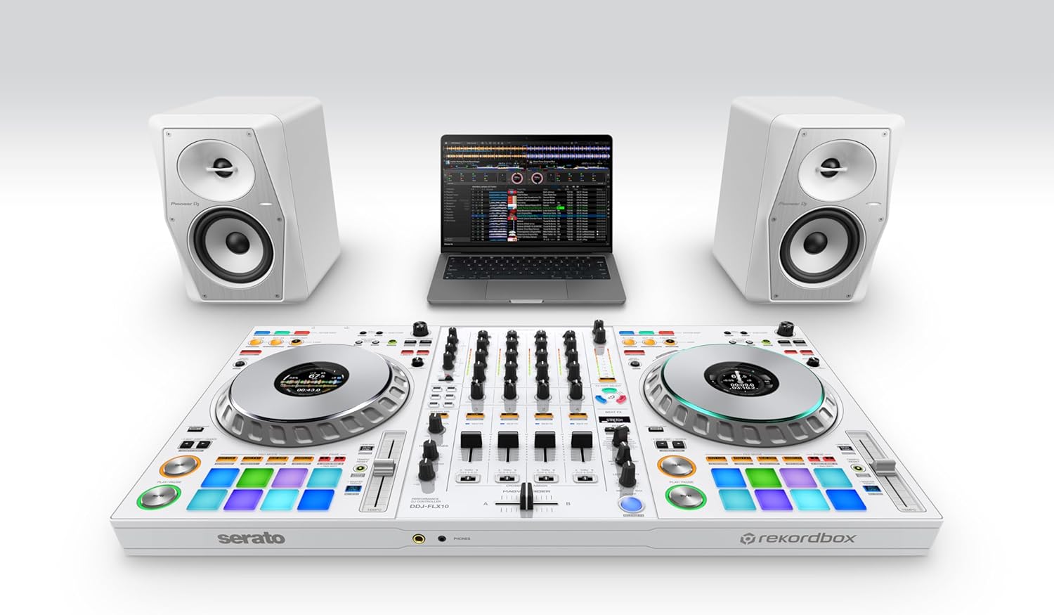 Pioneer DJ DDJ-FLX10 Limited Edition - 4-channel DJ controller for Rekordbox & Serato - White