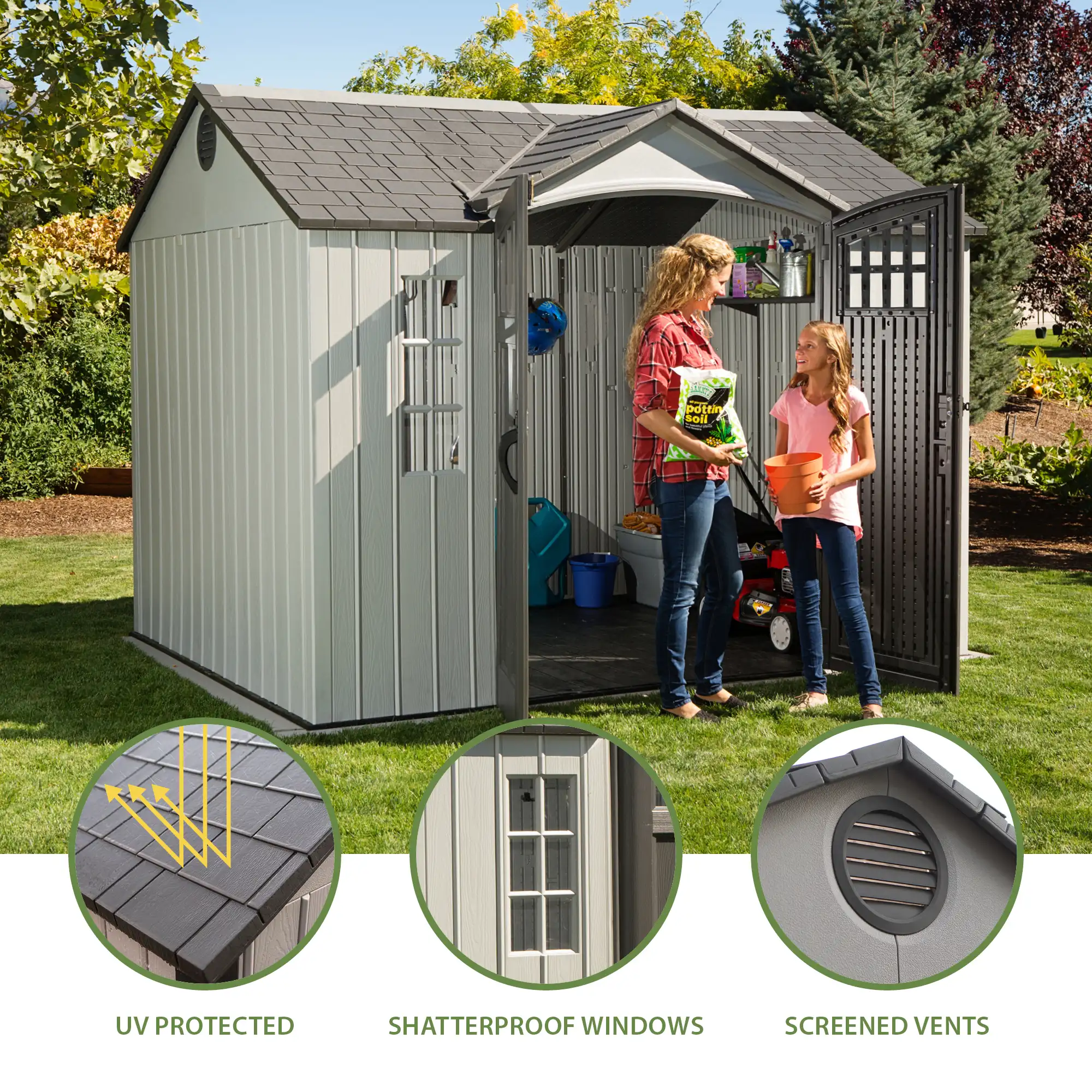 LIFETIME 10 FT. X 8 FT. OUTDOOR STORAGE SHED