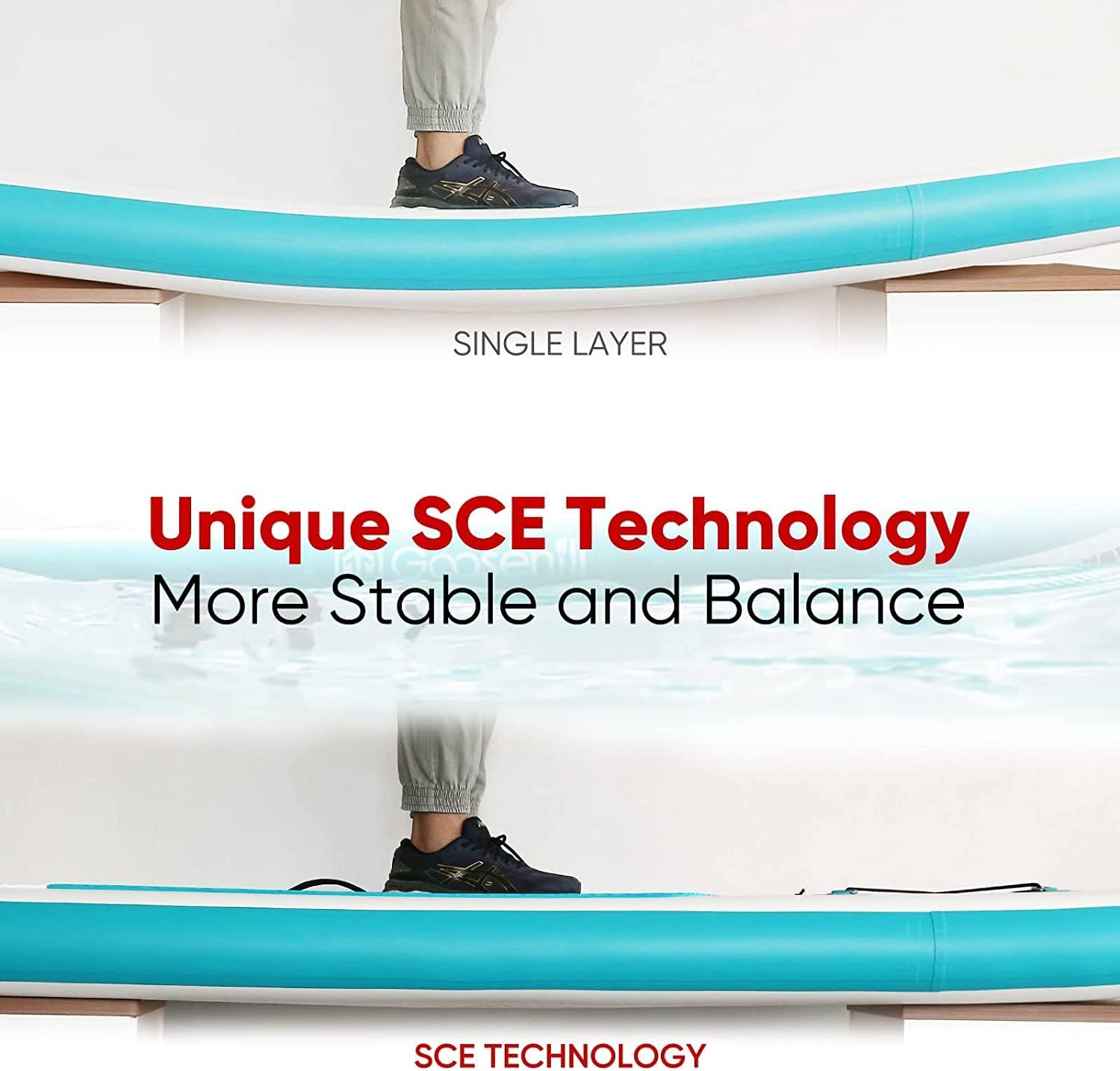 Goosehill Inflatable Stand Up Paddle Board, Premium SUP Package, 10' Long 32