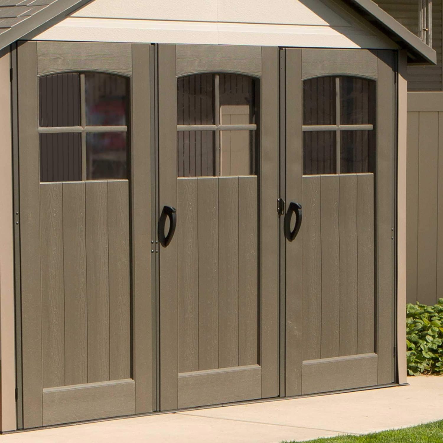 Lifetime 11 x 18.5 Ft. Outdoor Storage Shed, 11 x 18.5, Desert Sand