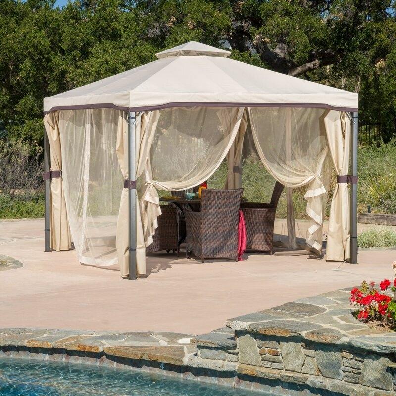 Franz 9.83 Ft. W X 9.83 Ft. D Metal Patio Gazebo