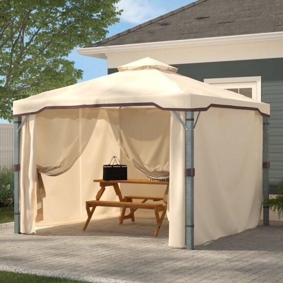 Franz 9.83 Ft. W X 9.83 Ft. D Metal Patio Gazebo