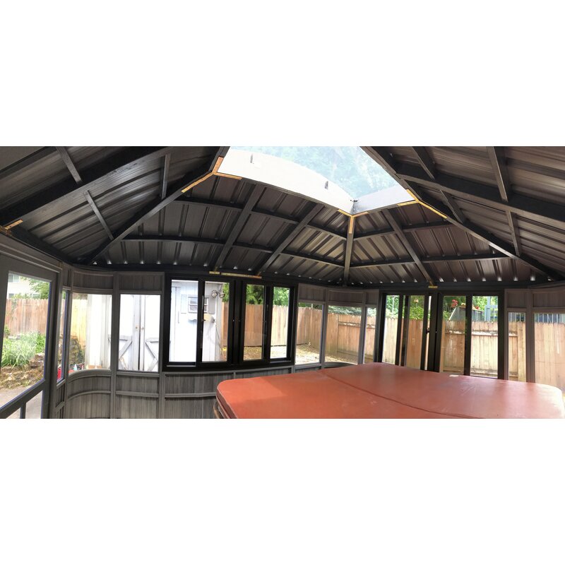 Colorado 13.5 Ft. W x 11.5 Ft. D Aluminum Patio Gazebo