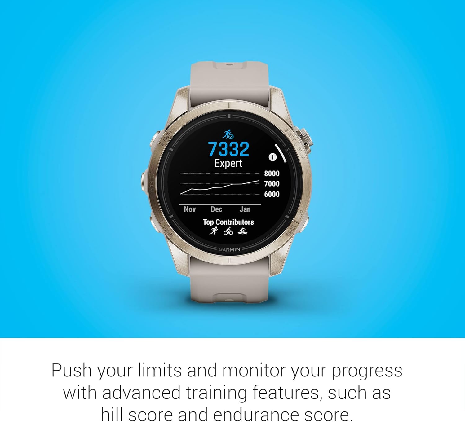 Garmin epix Pro (Gen 2) Sapphire Edition, 47mm, High Performance Smartwatch, Advanced Training Technology, Built-in Flashlight, Black