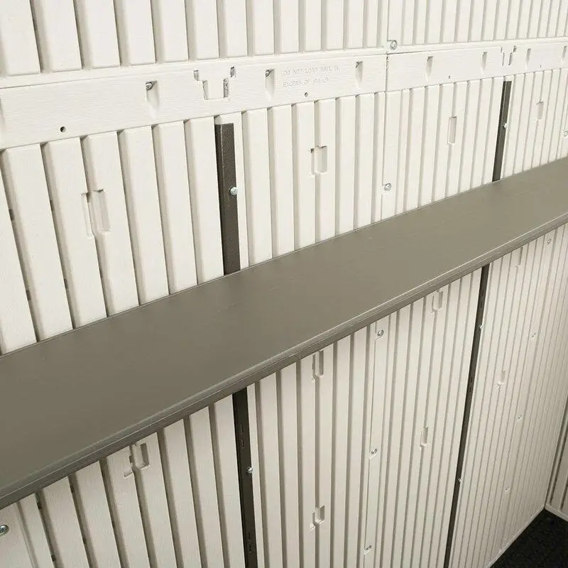 Side Entry 15 ft. W x 8 ft. D Plastic Storage Shed