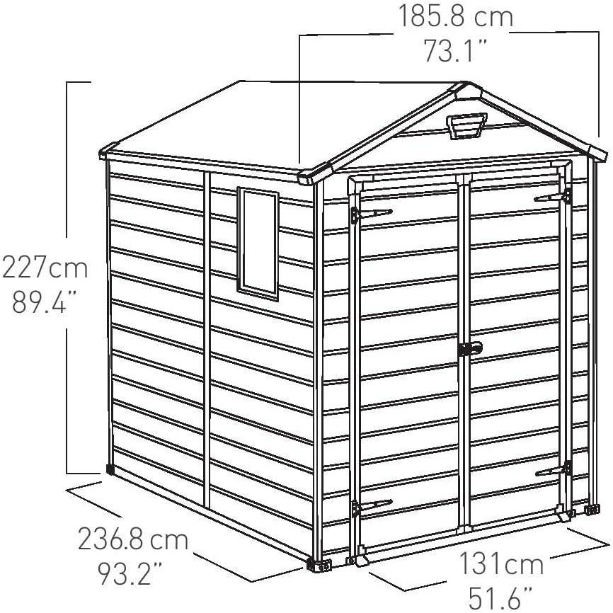 Manor Garden Storage Shed, 7,6m³