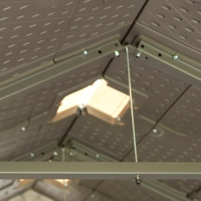 8' wide x 15' deep plastic storage shed