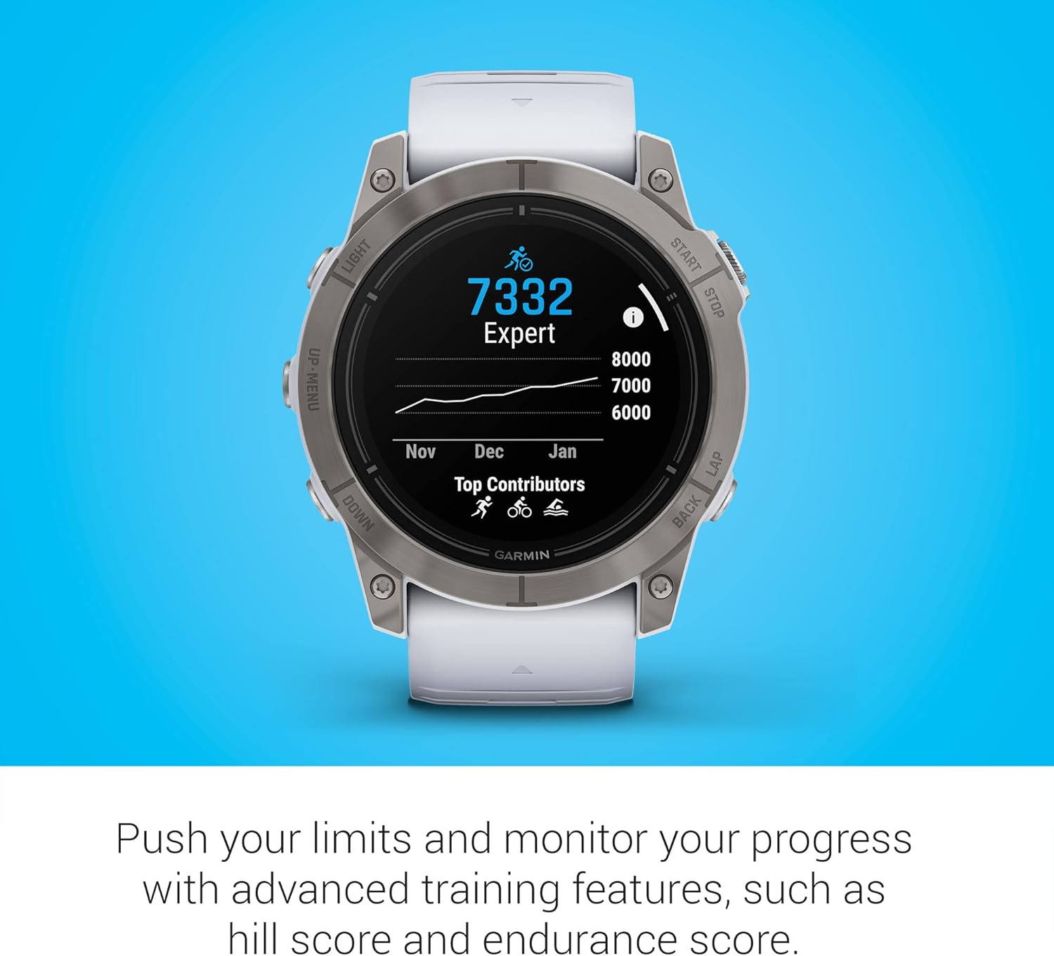 Garmin epix Pro (Gen 2) Sapphire Edition, 47mm, High Performance Smartwatch, Advanced Training Technology, Built-in Flashlight, Black