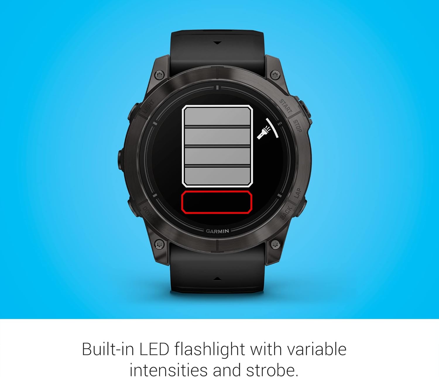 Garmin epix Pro (Gen 2) Sapphire Edition, 47mm, High Performance Smartwatch, Advanced Training Technology, Built-in Flashlight, Black