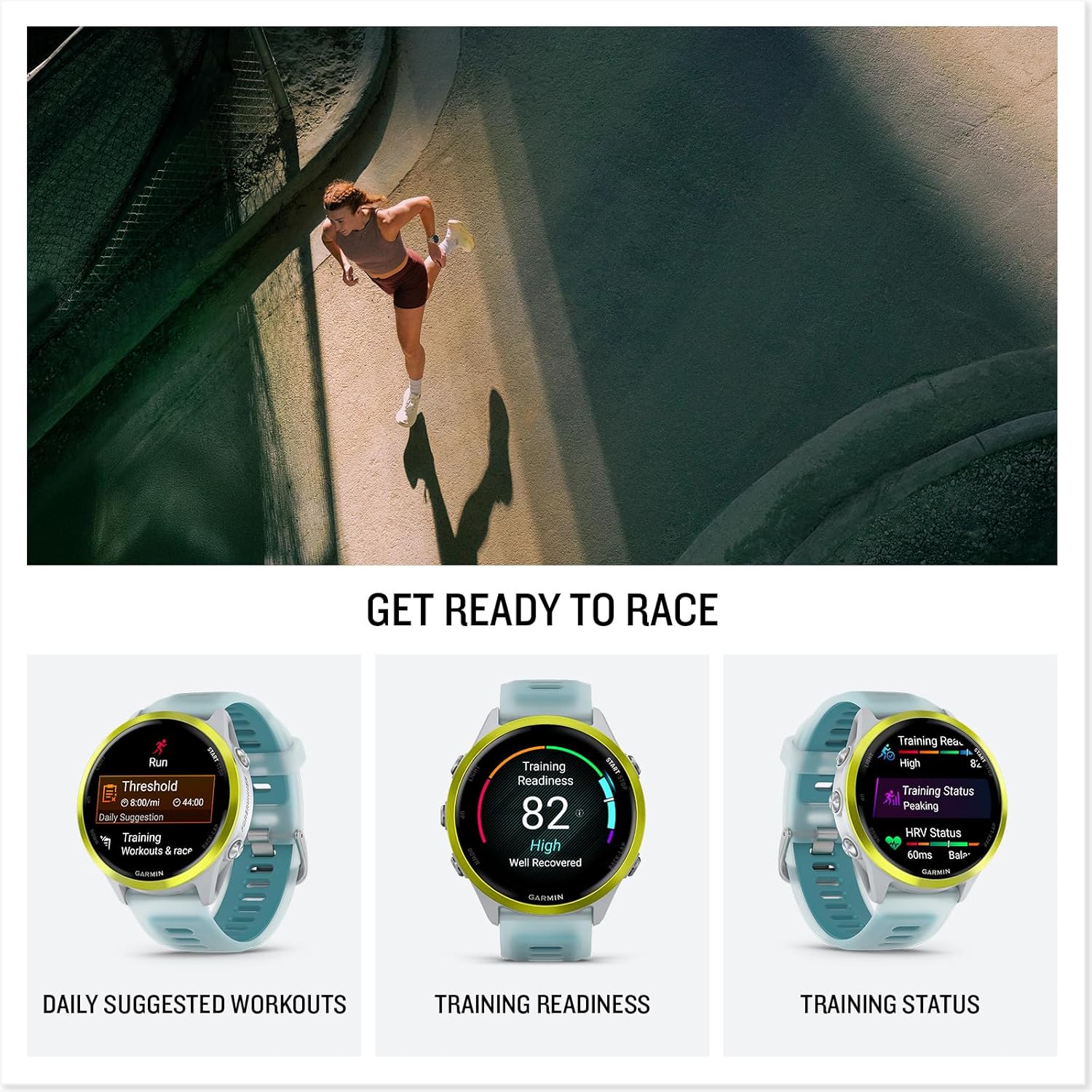 Garmin® Forerunner® 570, 42mm, Advanced GPS Running and Triathlon Smartwatch, AMOLED Display, Training and Recovery Features, Raspberry Aluminum with Translucent Bone/Mango Band