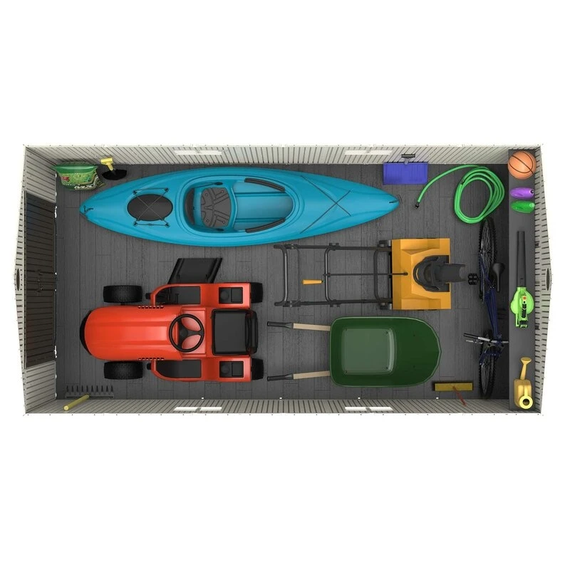 15' x 8' double door storage shed