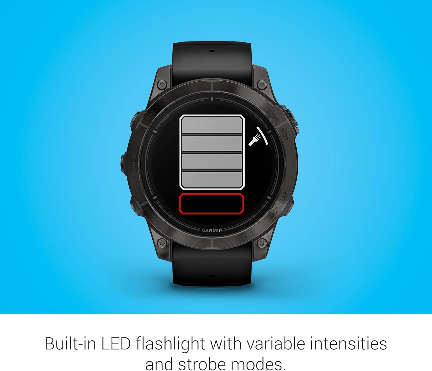 Garmin epix Pro (Gen 2) Sapphire Edition, 47mm, High Performance Smartwatch, Advanced Training Technology, Built-in Flashlight, Black