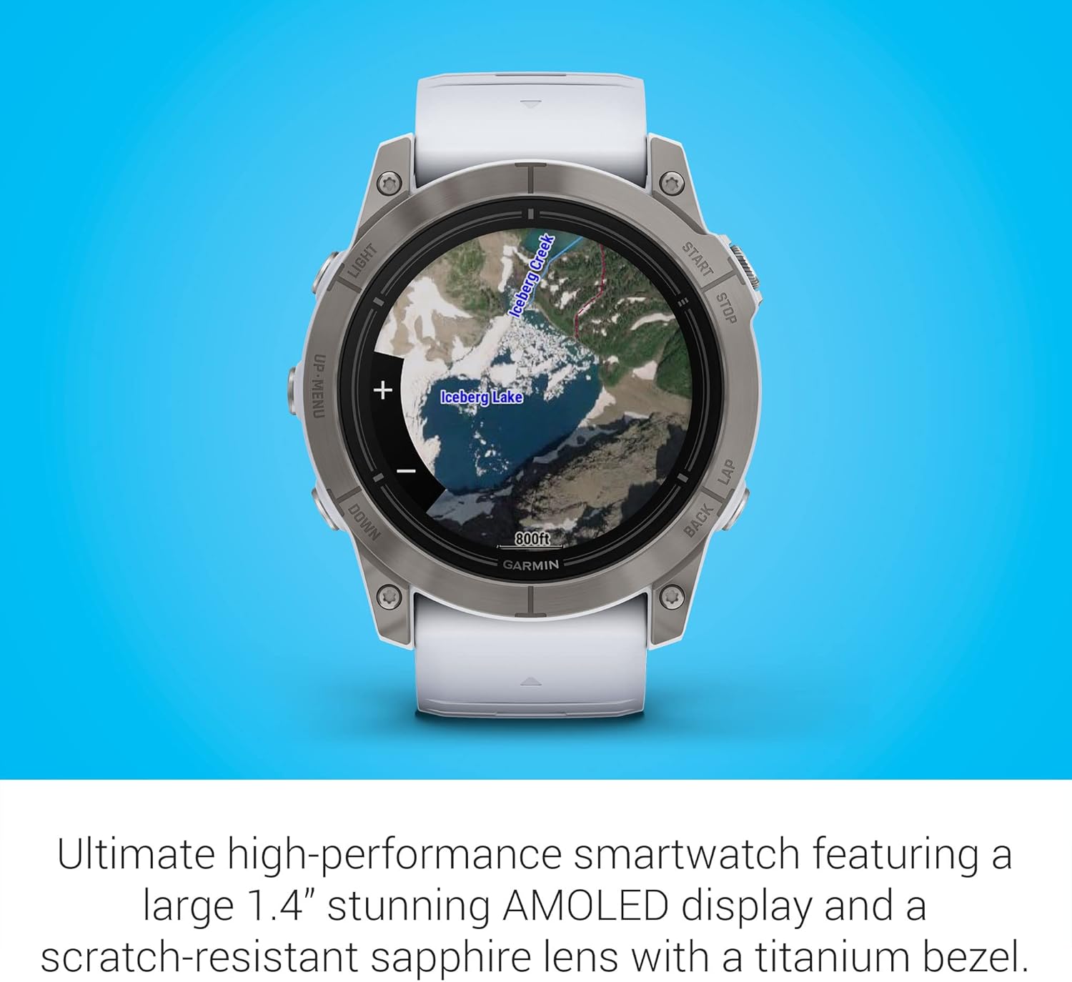 Garmin epix Pro (Gen 2) Sapphire Edition, 47mm, High Performance Smartwatch, Advanced Training Technology, Built-in Flashlight, Black