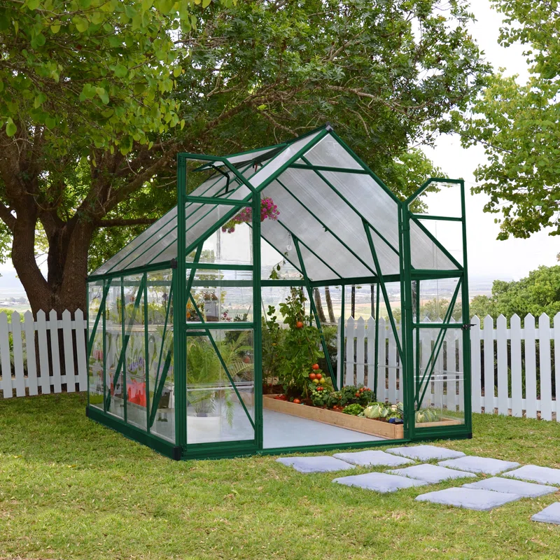 Palram - Canopia Balance 8' W Hobby Greenhouse - Green