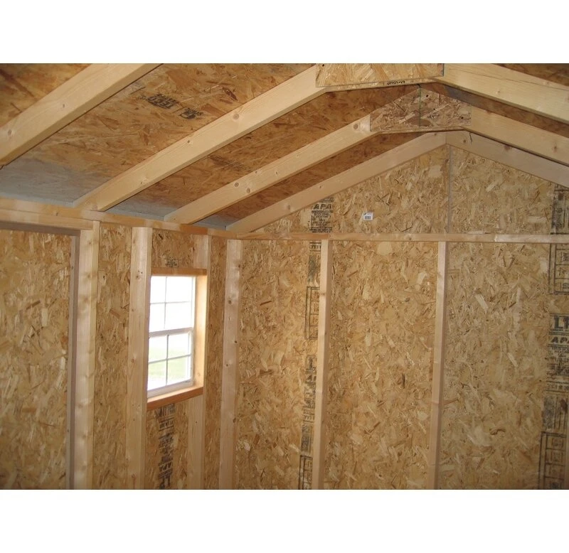 Value 8' wide x 8' deep solid and finished wood storage shed